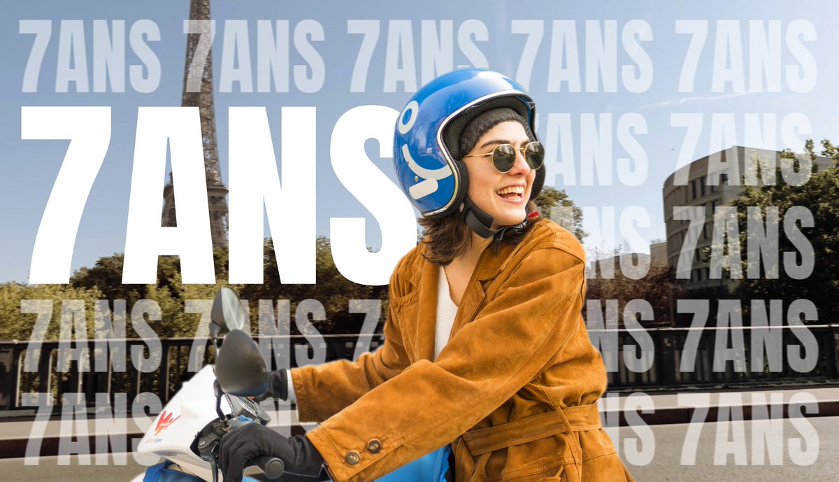 ⚠️ Jour spécial, on voudrait vous remercier 💙
Merci de croire en nous depuis 7 ans, de partager vos aventures, de nous aider à nous améliorer, de rendre la vi(ll)e plus belle, agréable et audacieuse

Alors, on continue pour 5 années ensemble ?

7 fois merci 🙏
L'équipe Cityscoot