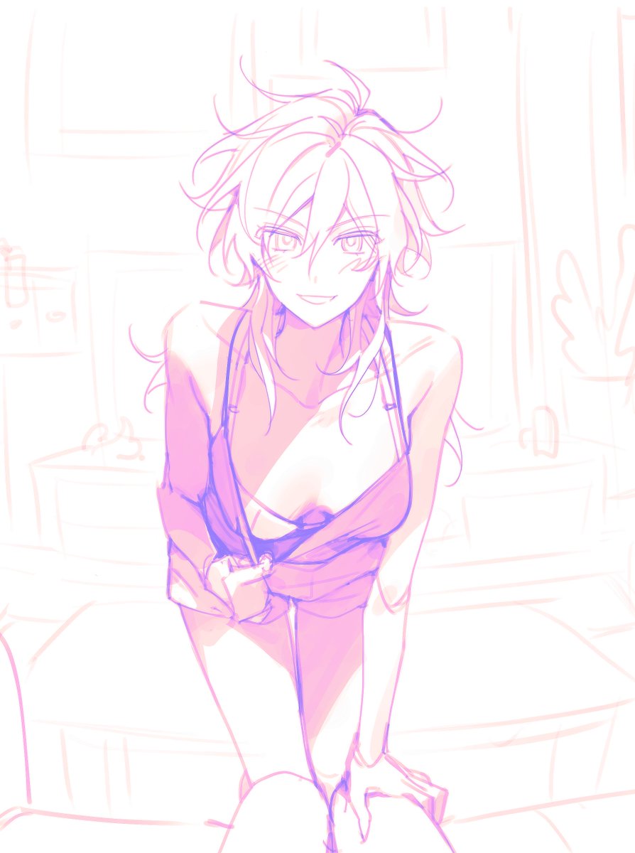 「[여체화/女体化] 과제 렌더돌리느라 할짓이 없어서 이런거나 그리고말입니다」|🌊🪼✨🩵히스💛✨🐠🐚のイラスト
