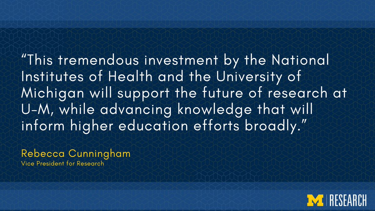The <a href="/UMich/">University of Michigan</a> and the <a href="/NIH/">NIH</a> will jointly invest $79M to support and recruit 30 new faculty members to the Ann Arbor campus as part of a nationwide effort to enhance inclusion and equity across the biomedical and health sciences community. myumi.ch/zwPR4