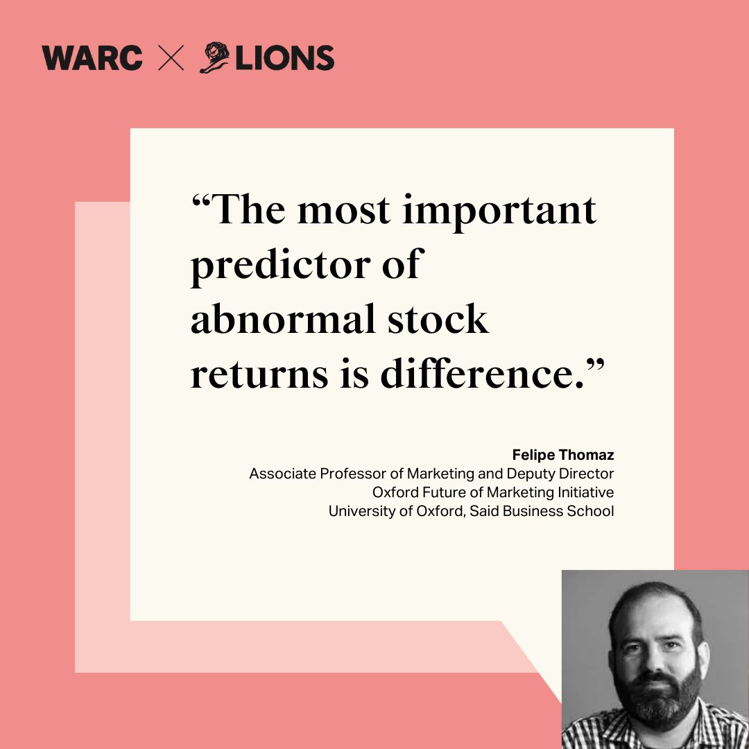 WARC (@warceditors) on Twitter photo Missed out on this Creative Impact session at <a href="/Cannes_Lions/">LIONS | The Home of Creativity</a>? Don't worry, we've got you! <a href="/DomBoyd/">Dom Boyd</a> & <a href="/felipecthomaz/">Dr Felipe Thomaz</a> were on the stage to reveal the secrets of maximizing commercial value for brands. PLUS, Kantar's top Breakthrough Brands were revealed! loom.ly/fjIU0I4 Missed out on this Creative Impact session at <a href="/Cannes_Lions/">LIONS | The Home of Creativity</a>? Don't worry, we've got you! <a href="/DomBoyd/">Dom Boyd</a> & <a href="/felipecthomaz/">Dr Felipe Thomaz</a> were on the stage to reveal the secrets of maximizing commercial value for brands. PLUS, Kantar's top Breakthrough Brands were revealed! loom.ly/fjIU0I4