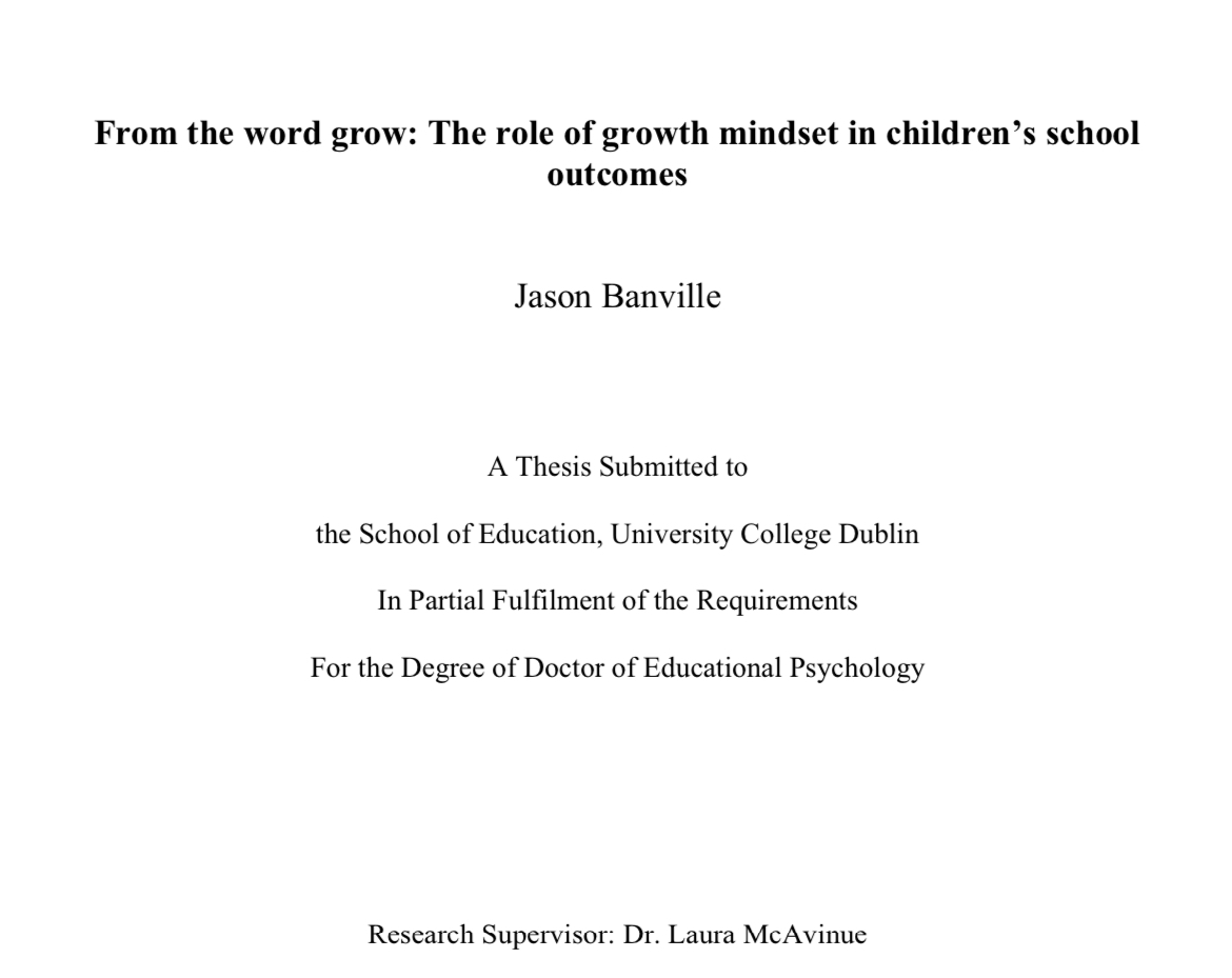 Dr Seaneen Sloan (@seaneensloan) on Twitter photo Massive congratulations to Jason Banville <a href="/Jasonbanville26/">Jason Banville</a> who passed his viva today 🥳
Jason used <a href="/CSLstudyUCD/">Children's School Lives</a> data to explore teacher practices in promoting student growth mindset, and it was a pleasure to examine 👏 Massive congratulations to Jason Banville <a href="/Jasonbanville26/">Jason Banville</a> who passed his viva today 🥳
Jason used <a href="/CSLstudyUCD/">Children's School Lives</a> data to explore teacher practices in promoting student growth mindset, and it was a pleasure to examine 👏