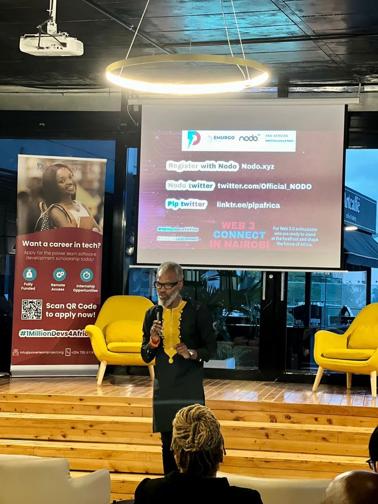 plpcommunity's tweet photo. "The greatest resource we have on the continent is above the ground - people. Bringing people together is how we change the narrative."

@jjkamara, Board Chair - PLP Africa at the #NODOWeb3Connect

https://t.co/BrGwTH4i1M

#1MillionDevs4Africa #Web3 #Web3Connect @Official_NODO https://t.co/CxL9qgJe0F