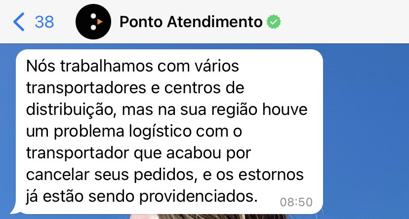 ingridroschini's tweet photo. @pontofrio uma sequência de mentiras!!! Como podemos resolver? 

Estou me sentindo enganada.

Péssima conduta da empresa com os clientes https://t.co/vVqcJh5fjJ