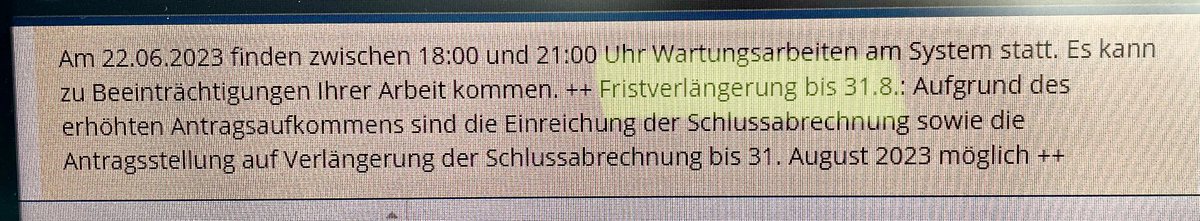 conceptaGmbH's tweet photo. lt. Antragsportal des @BMWK  wird die Frist zur Abgabe der #schlussabrechnung für die #Corona #Überbrückungshilfen bis zum 31.8.2023 verlängert! https://t.co/p9R7XyJtBd