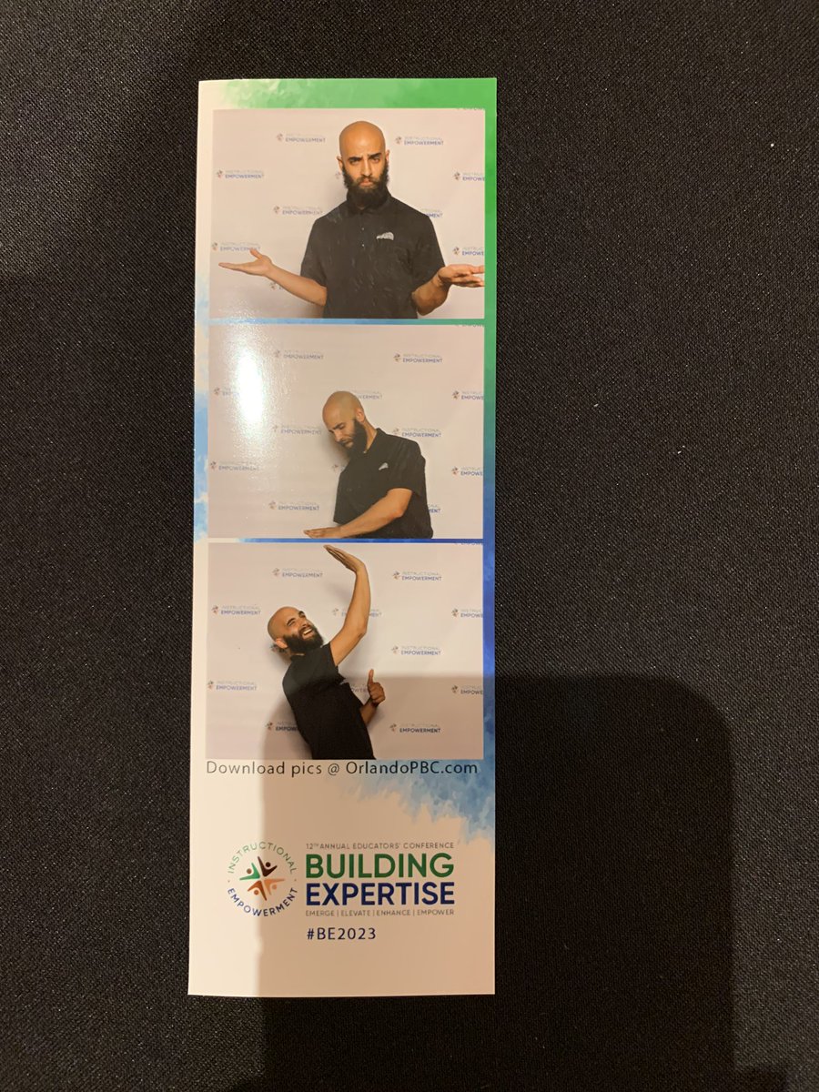 MegKBowen's tweet image. Miguel from Orlando Photo Booth is in the house making sure #BE2023 attendees have a great time capturing memories from day 1 of @IE_empower Building Expertise Educators’ Conference!