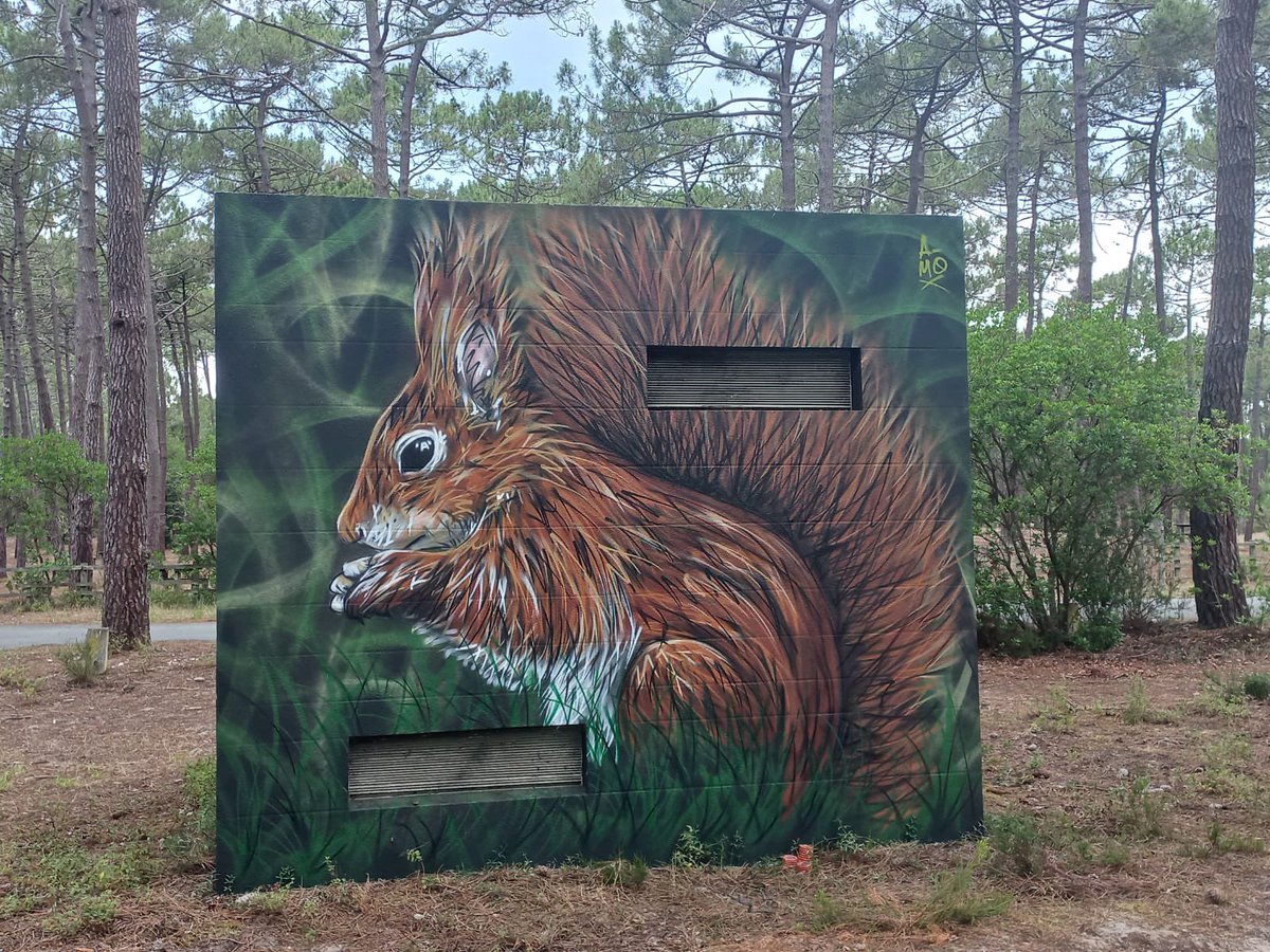 EnedisNelleAqui's tweet photo. #AMO et #Selor, deux #graffeurs bordelais avec Enedis pour peindre deux transformateurs à Carcans. Quand l’#ONF utilise l’art pour sensibiliser à la protection de la nature.
Merci à @sudouest d’être venu sur place. #servicepublic https://t.co/LbQSA0etVj