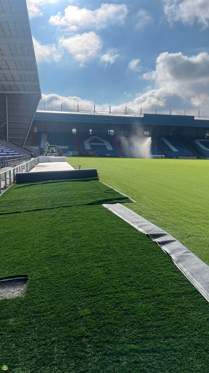 Happy or sad the blue track has gone?😂 #oafc