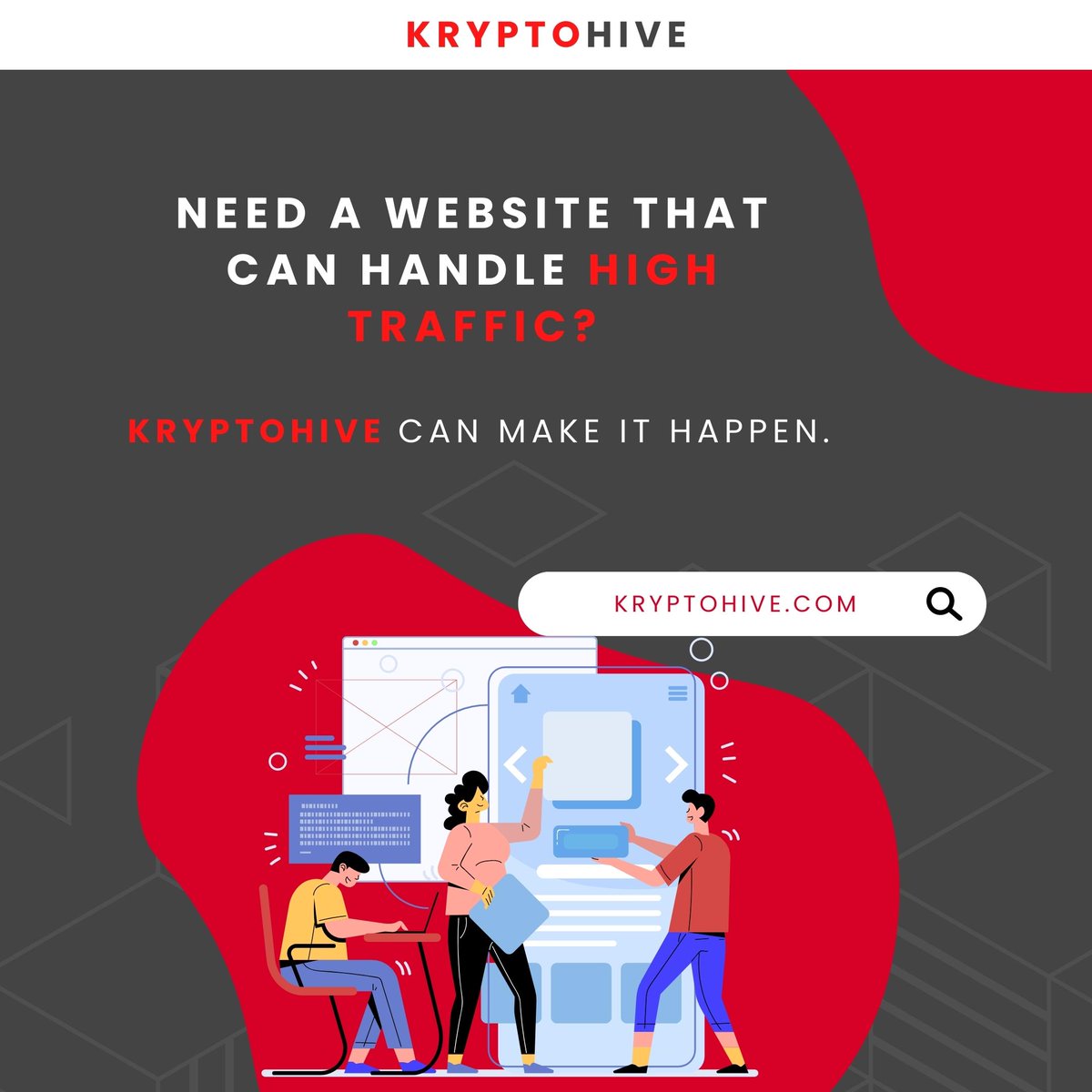 Khiveio's tweet image. Don't let your website crumble under the weight of high traffic. Kryptohive has the perfect solution to ensure your website can handle the surge.
#WebsiteOptimization
#CodeOptimization
#ImageCompression
#WebsiteSpeed
#PageSpeed
#FastLoading
#TechSolutions
#DigitalPerformance