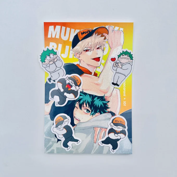 ˗ˏˋ   𝙉𝙊𝙑𝙀𝙇𝙏𝙔 ˎˊ˗ 表紙イラストを使ったセットになります 笹淵《あ07a》⤿ポストカード(ステンドグラスペーパーにクリアPP) しおうりさん《え23b》⤿ステッカー5種類(4センチ) 両スペースでお渡しします