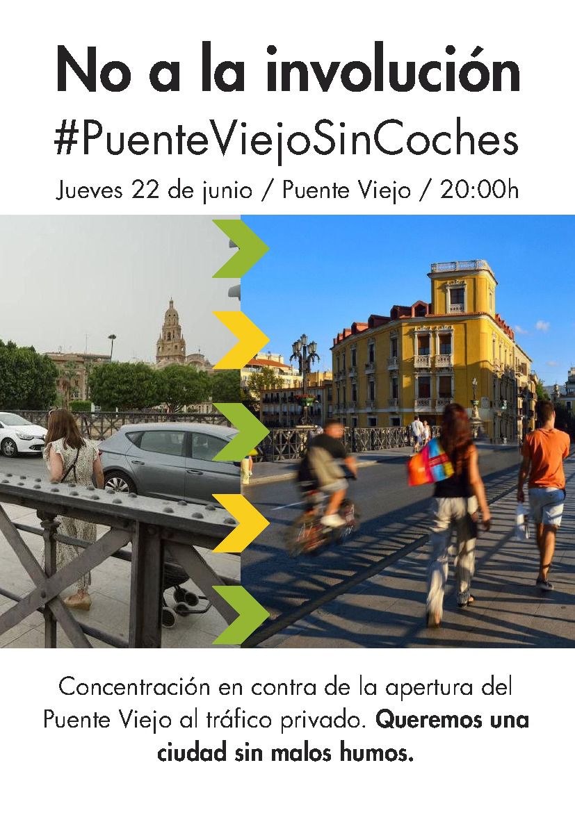 La  ocasión lo merece #PuenteViejoSinCoches  por #Murcia #MurciaLab 
Un ratito a pie y otro caminando. ¡¡¡¡Nos vemos!!!!
