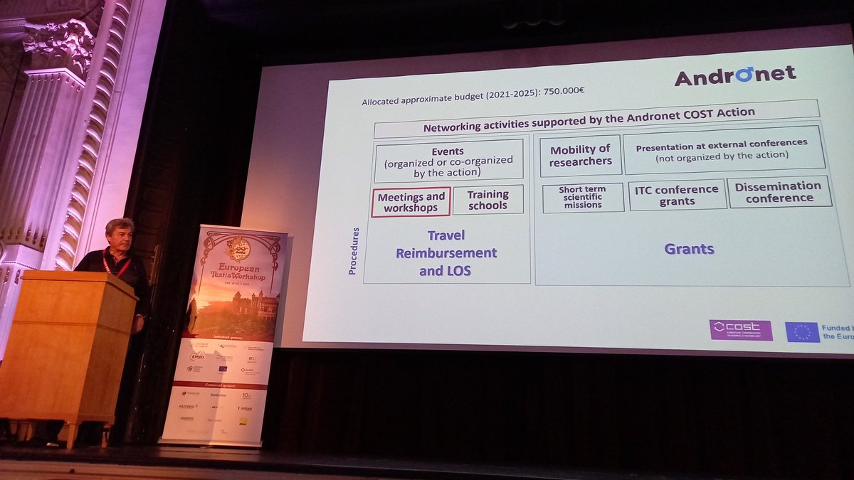 <a href="/SandLaurentino/">Sandra Laurentino @sandralaurentino.bsky.social</a> Our action chair <a href="/roliva1958/">Rafael Oliva</a> presenting some information on support available to <a href="/AndronetScience/">COST CA20119 ANDRONET</a> members