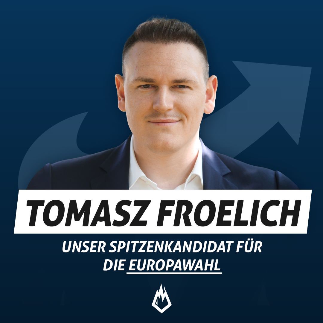 Unser Spitzenkandidat: @TomaszFroelich für die Europawahl 2024 🗳️🔥

t.me/JADeutschland/…