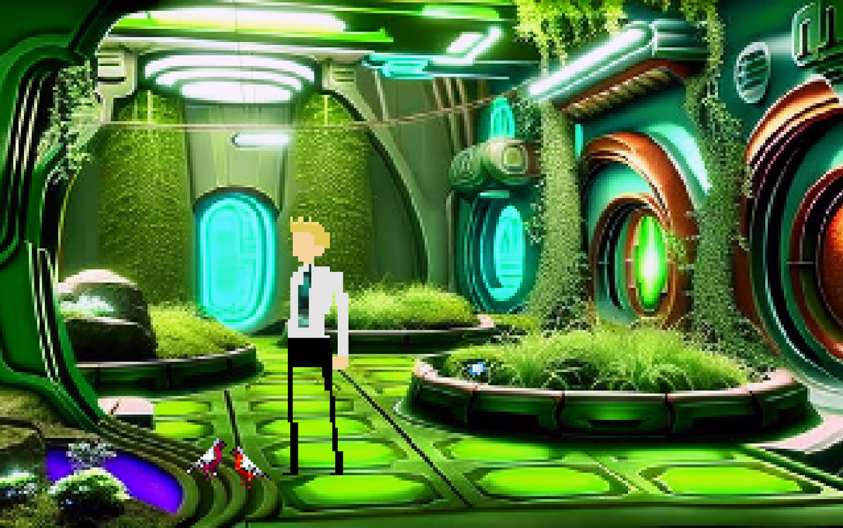 RandAnsGames's tweet photo. @TheIndieManiac Still chugging along on #ByteSizedBetrayal. Just add all the animations, sound effects, and most of the music. Investigate a data breach in this quirky point and click adventure. https://t.co/4xNGarfDqe