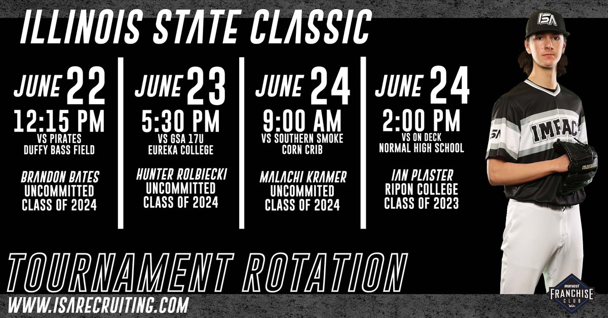 🚨17U Black pitching rotation🚨

#ISAproud #MakeAnImpact #TournamentSeason #PitchingRotation #baseball