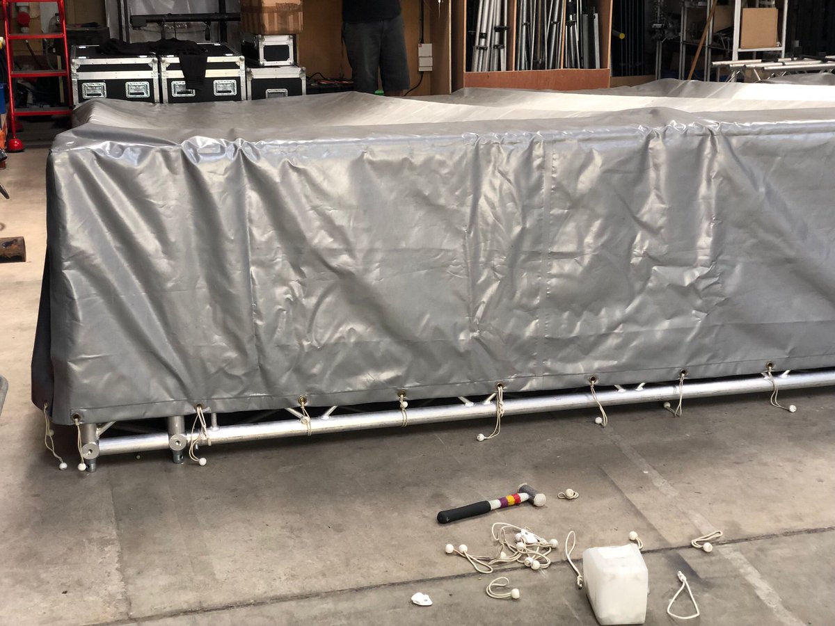 PLS_Leeds's tweet image. Marigold gloves on as we clean &amp;amp; prep our stage for its next destination! Our superb 20'x16' enclosed #outdoorstage is perfect for #summerevents in inaccessible locations. Planning an unforgettable summer event? Limited availability for summer dates, so get in touch NOW!☀️