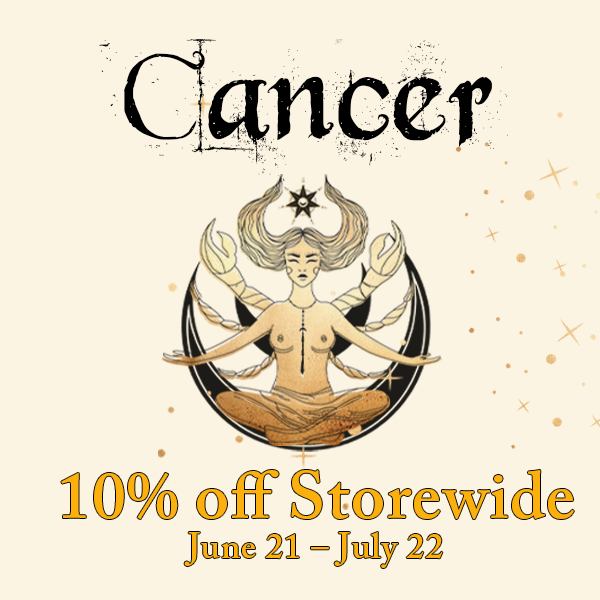 ShopExit9's tweet image. Cancer, your ingratiating sense of humor is what makes you so attractive and lovable. Security seeking and giving makes you a fine catch. Don't let those old grudges stop you from coming out of your shell. 

Enjoy 10% off all season long, store wide. #cancer #zodiac