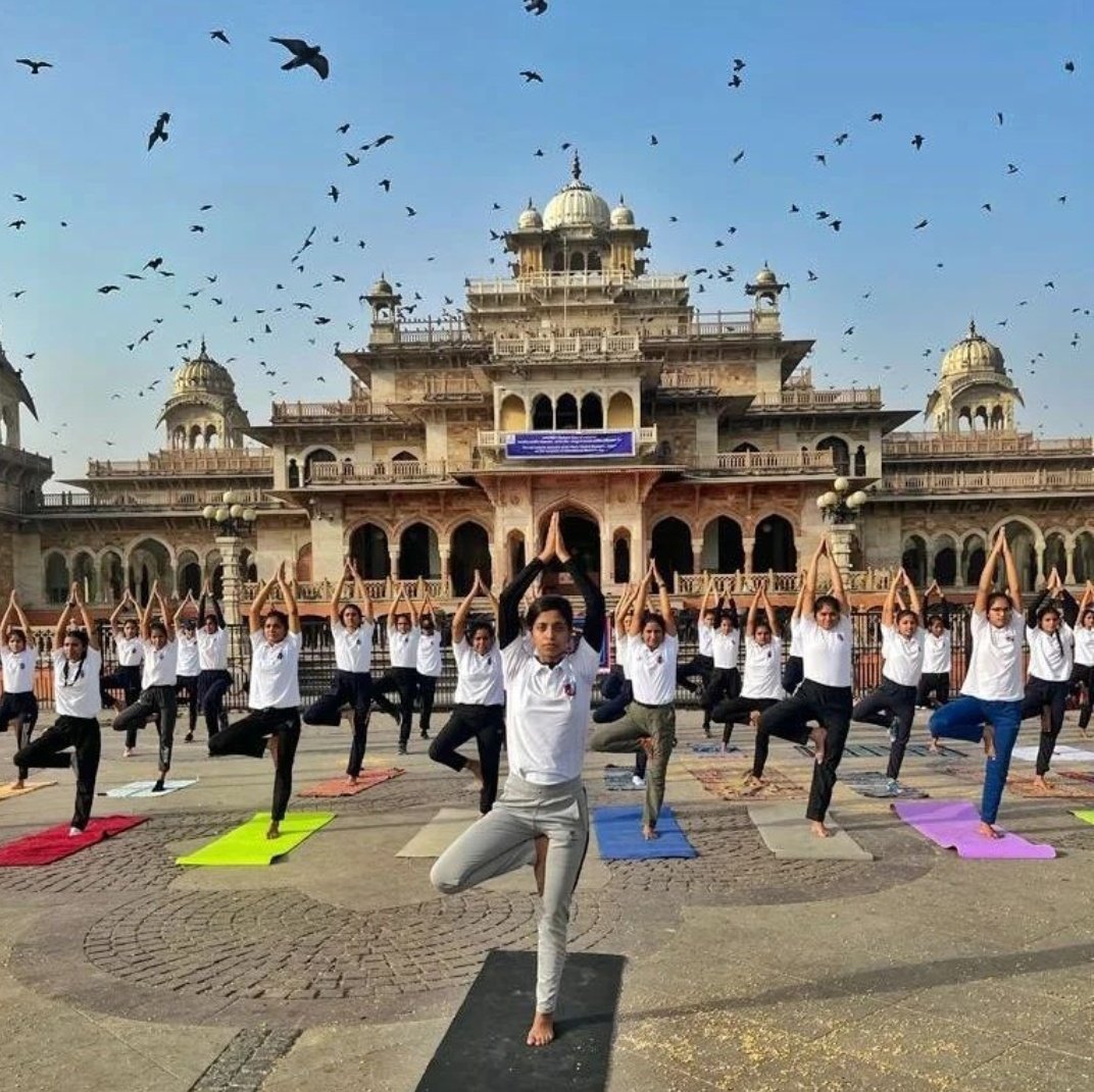 #YogaDay2023 
#VasudhaivaKutumbakam 
#HarAanganYoga 
@PMOIndia 
@HQ_DG_NCC 
@NCCDteRajasthan 
@1RajGirlsBnNCC 
@PRODefRjsthn