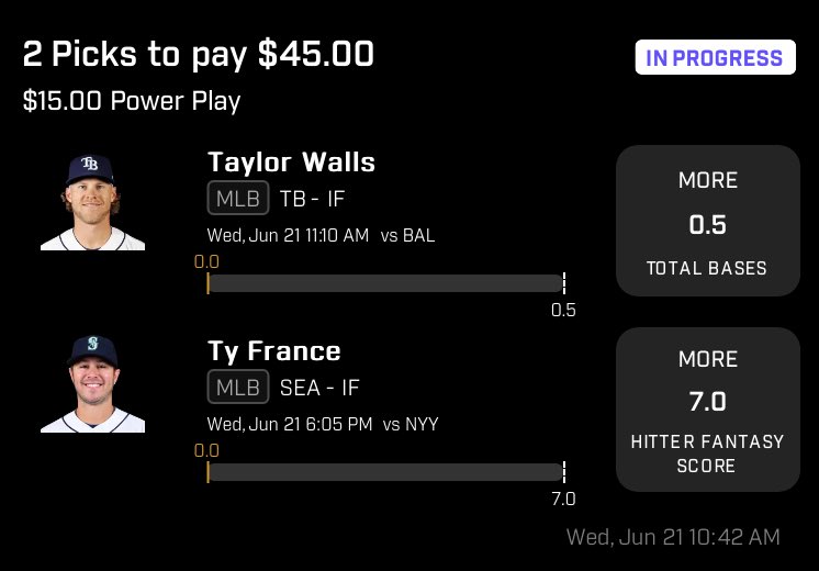 #Prizepicks play #2! Let’s start the day off strong 🫡

#MLB #DFS #GamblingTwitter