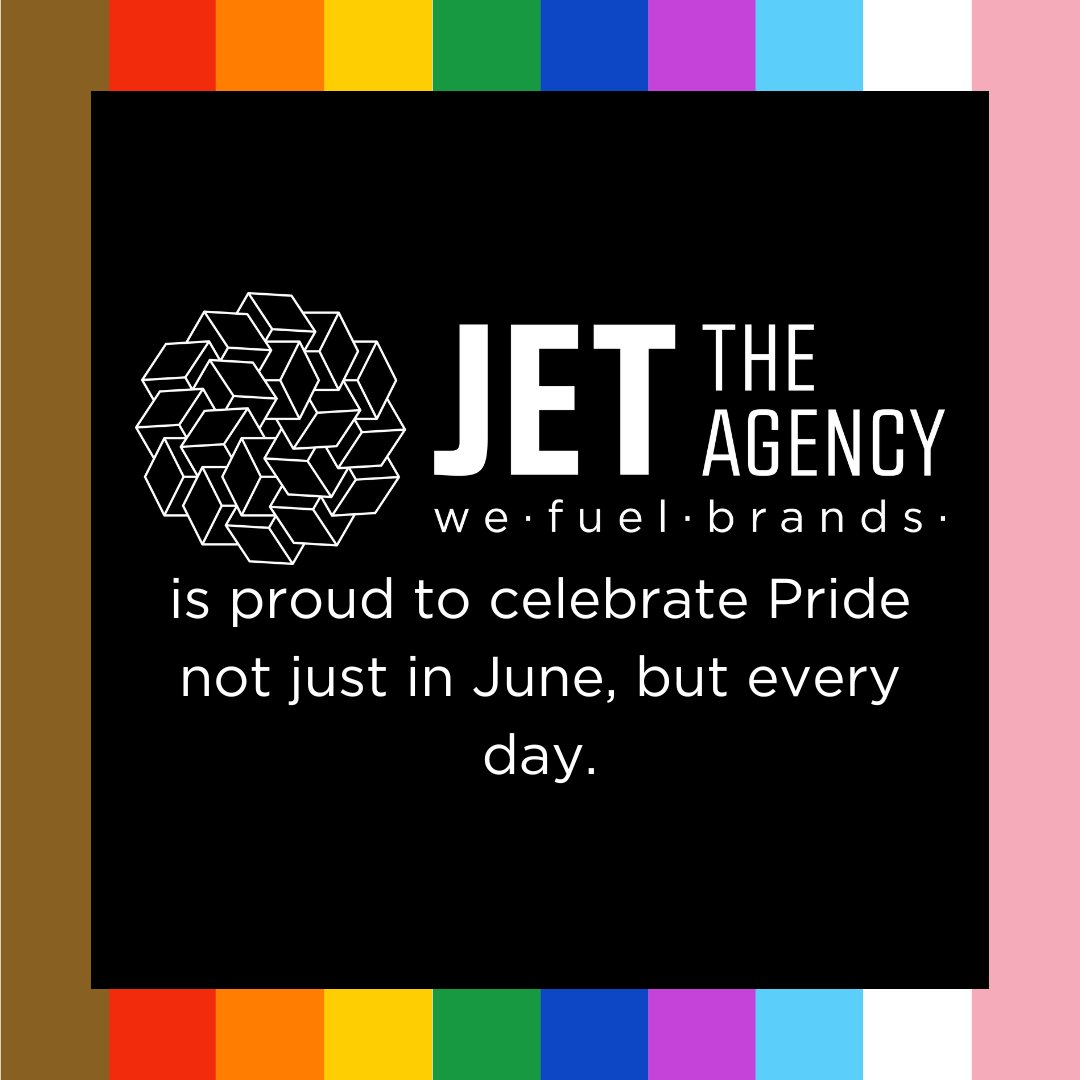 Happy Pride from JET! 🌈No matter the day or month, we are proud to always be an ally. ❤️

#jettheagency #PrideMonth #PrideMonth2023 #Pride2023 #ally