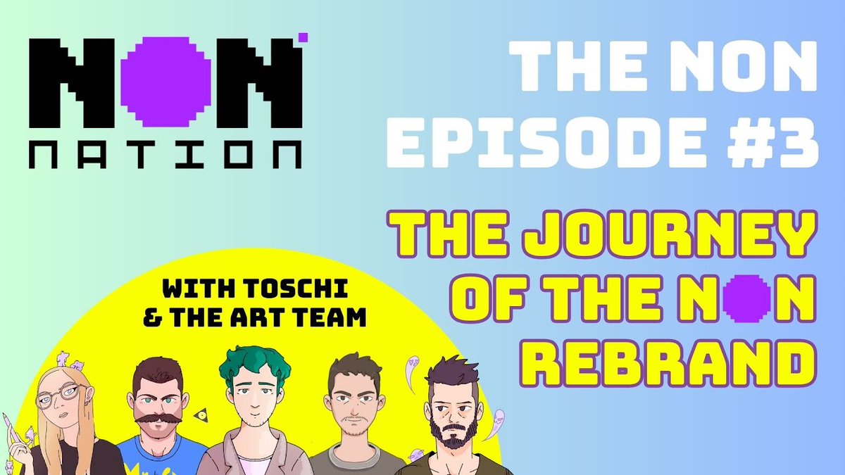 In 15 mins @toschi_eth and the <a href="/NONlabsHQ/">N🟣N labs</a> art team delivers this week's "The NON"!

Listen to their vision of the NON brand and how we got here.

Drop your questions for the AMA tomorrow👇

youtu.be/WPcjUKfFlKU