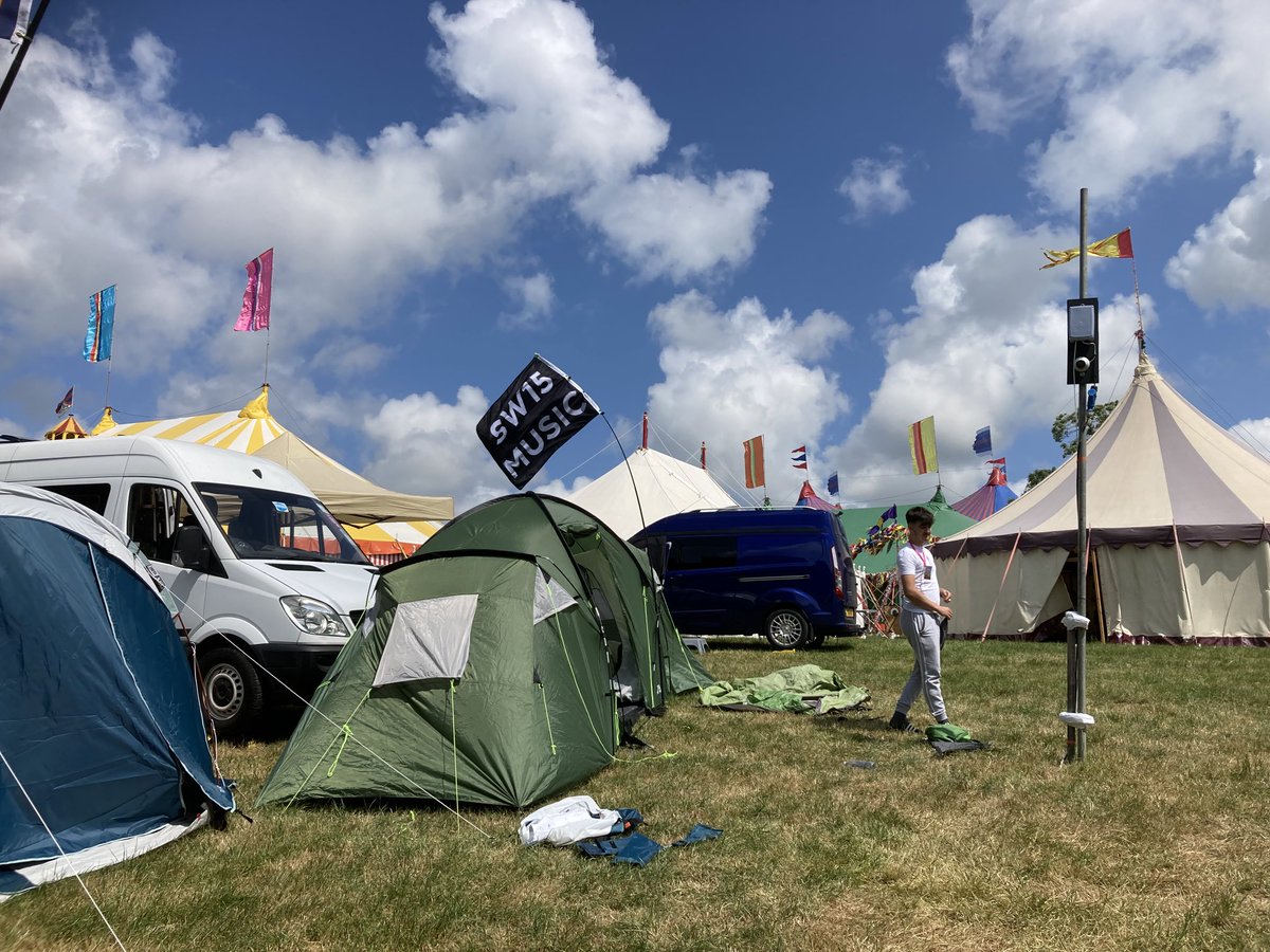 Backstage at Glastonbury with our young rockers from ⁦<a href="/Sw15M/">SW15 Music</a>⁩