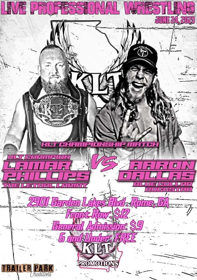 A_A_RonDallas's tweet photo. Exciting Double Shot weekend coming up!

• Friday 6/23 - @ProSouth_ in Piedmont, AL.
• Saturday 6/24 - First @PremierAllStar5 in Wedowee, AL.
• Then I cross that state-line, and it’ll be time to fight for the  @KLTPromotionsGA Championship in Rome, GA.

#BlueCollarRockin https://t.co/TnLYM9vTir