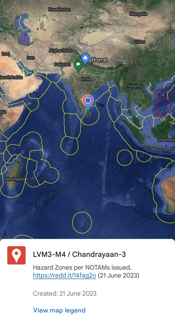 LVM3-M4 / Chandrayaan-3 partial NOTAM is out! Enforcement duration 0800-1000 (UTC), 12 July to 25 July 2023.

#ISRO #Chandrayaan3