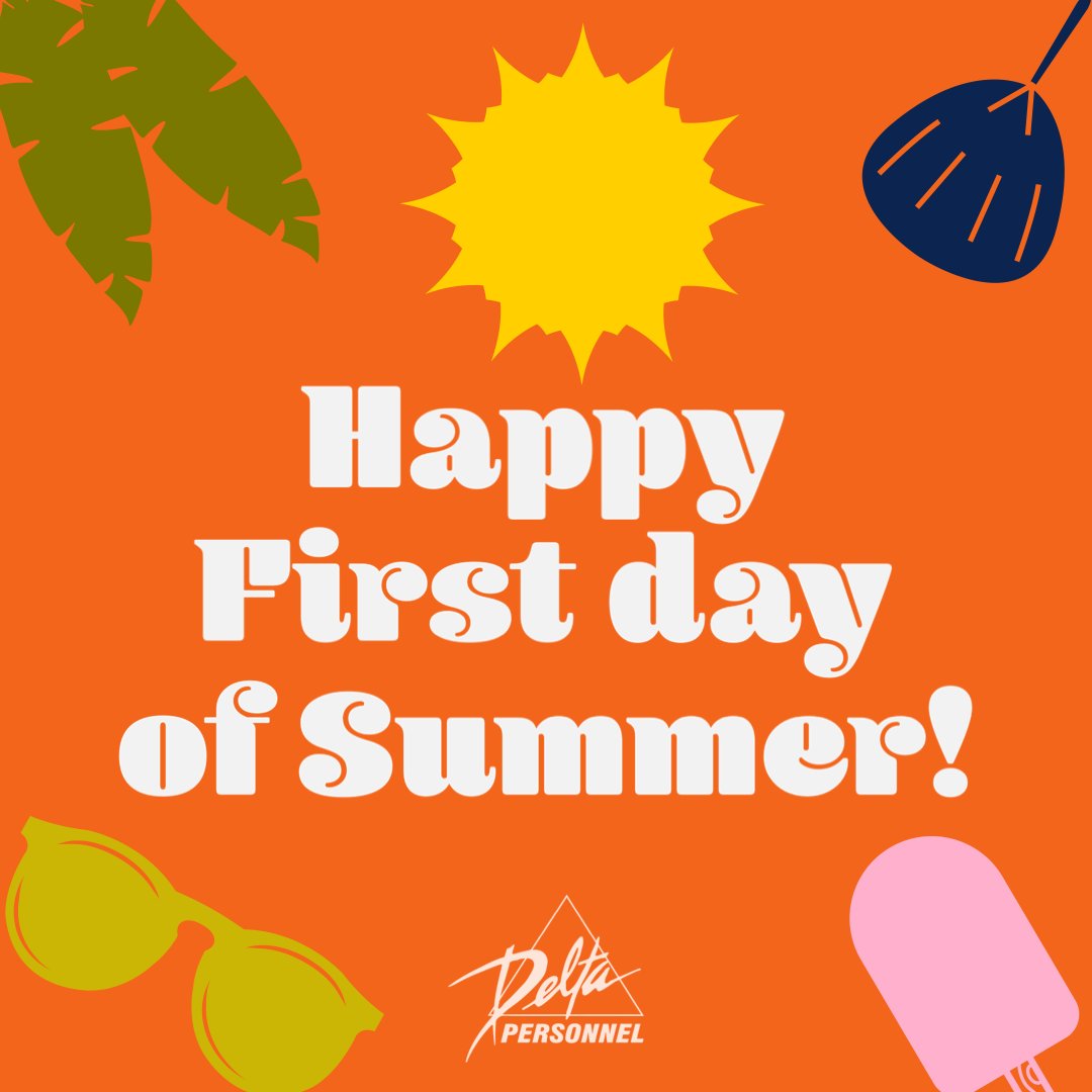 DeltaPersonnel's tweet photo. Happy summer solstice! Today marks the first day of summer. We want to wish everyone a great start to the summer season! #firstday #summer #summersolstice2023 #summerishere #summervibes https://t.co/2WLgjARGRM