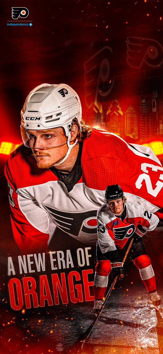 NHLFlyers's tweet photo. Fresh phone threads. 📱🟠⚫️

#WallpaperWednesday | @TippettOwen https://t.co/vVuxLwIH1I