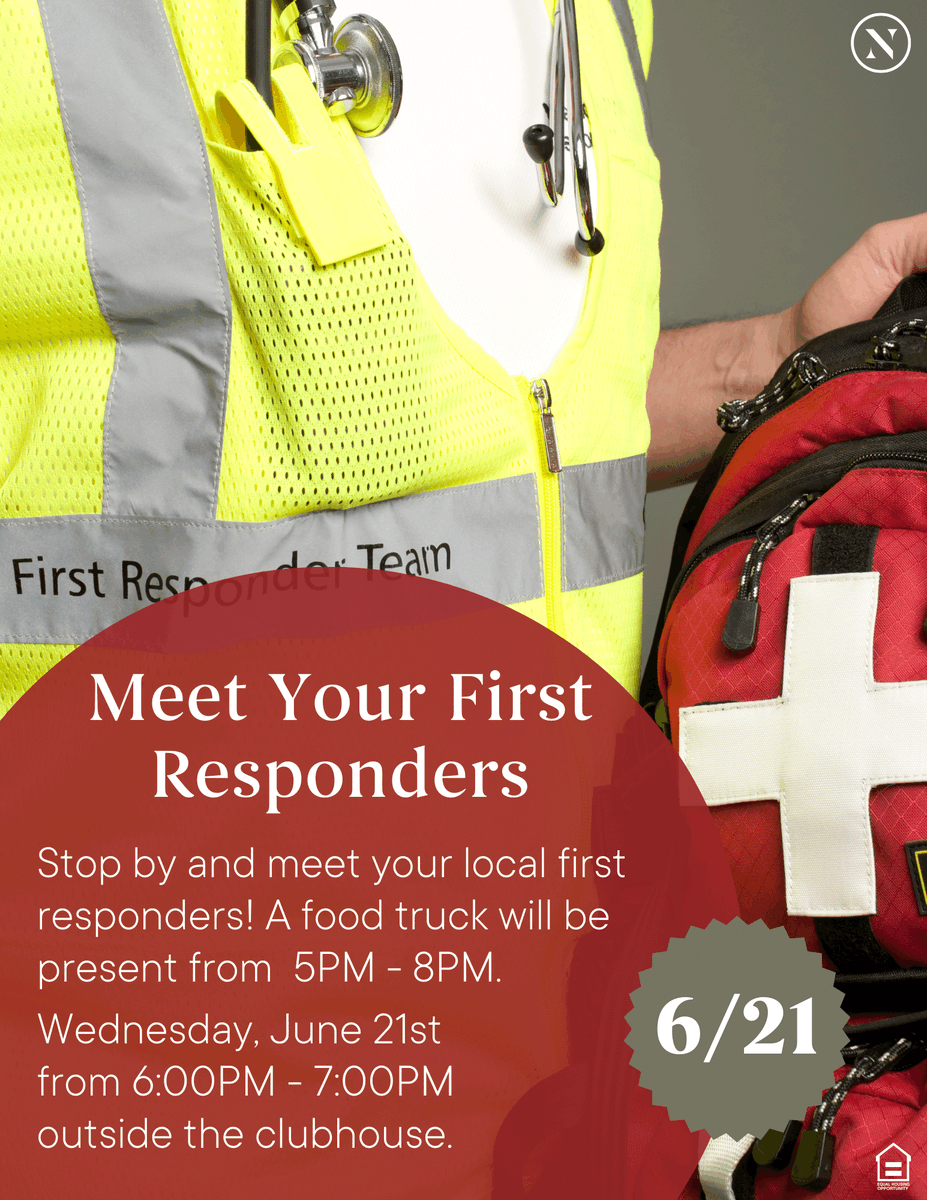 Meet your First Responders tonight at 6 PM!

 #LoveWhereYouLive #WeLoveOurResidents #Summertime #Community #WelcomeHome #Comfort #Lifestyle #PromenadeatReflectionLakes #FortMyers #FirstResponders #FoodTruckEvent