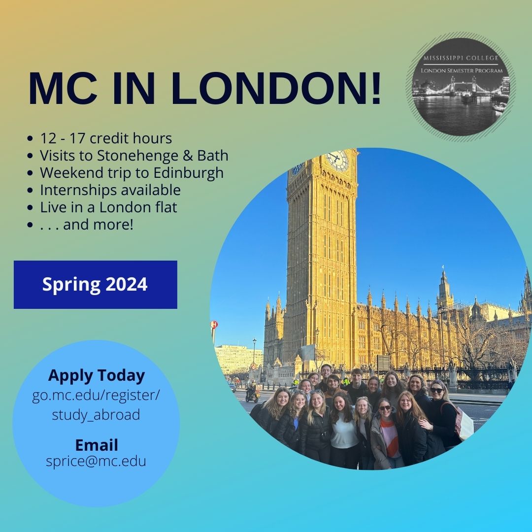 Hey @misscollege, you know you want to study in London!  

Apply for the spring 2024 semester today: go.mc.edu/register/study…