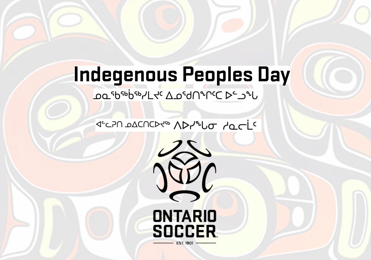 This June 21st, Ontario Soccer is proud to acknowledge
the grounds we play, work, and live,
is sacred Indigenous land.