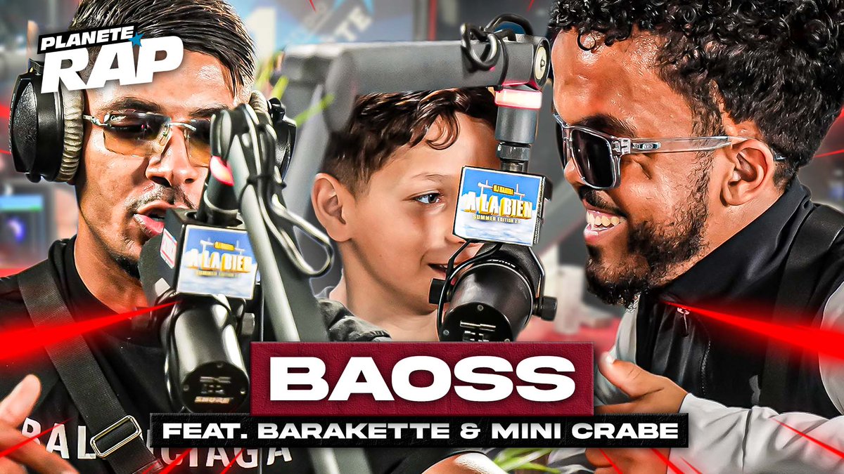 🚨Ce soir @Baoss_bs balance son morceau #LesBonsVidéos dans @Planete_Rap avec @Barakette59 & #MiniCrabe !
(cc @Laurentbouneau @fredmusa)

👉youtu.be/ghlpEvV8xs4