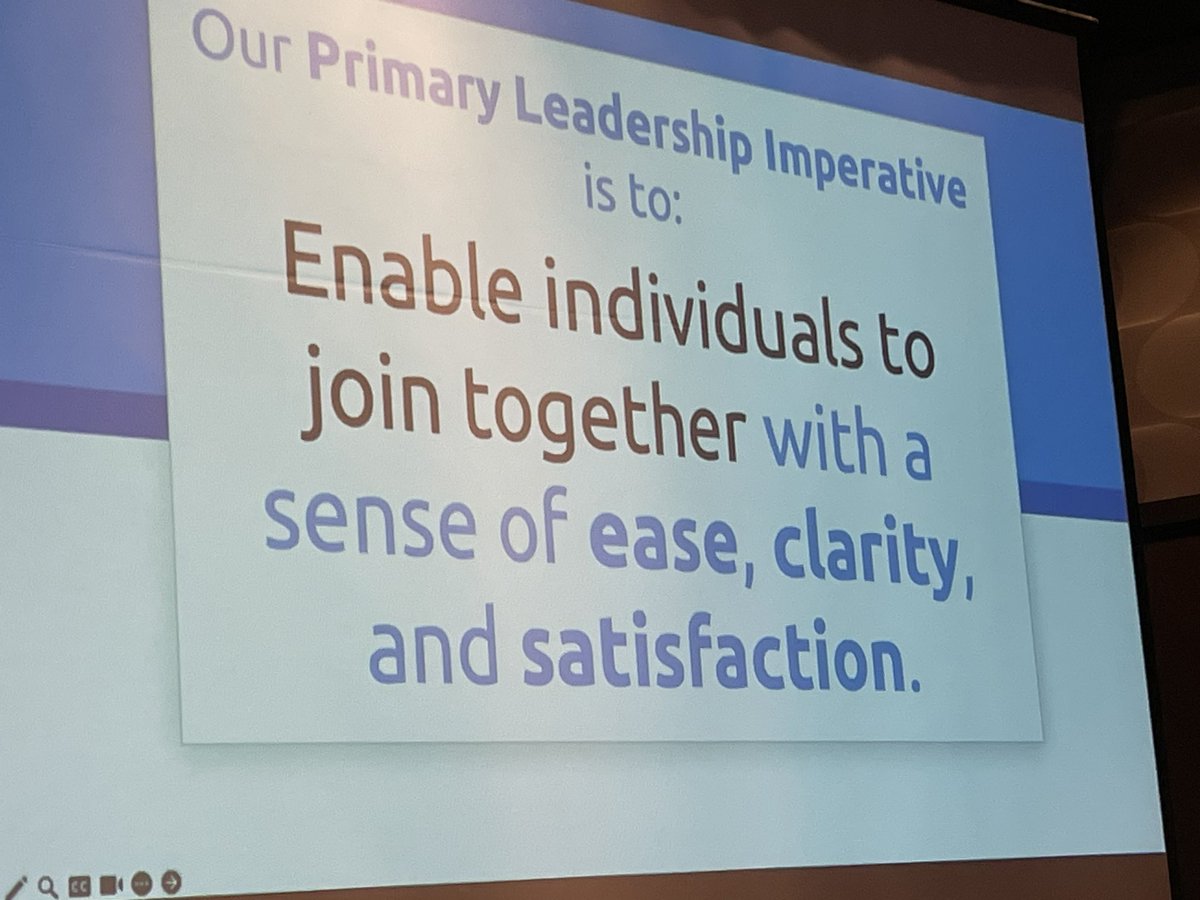 Our leadership imperative for local government is to enable individuals to join together with a sense of ease, clarity, and satisfaction.  #MnCities