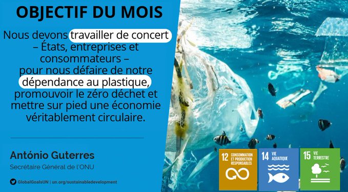 Il n'a jamais été aussi urgent de protéger et de réparer l'environnement. 🌏

🎯En juin, nous nous concentrons sur les #ODD liés à l'environnement, #ODD12, #ODD14 & #ODD15.

#Agissons pour un avenir + propre, + sain et + durable pour tous👉un.org/sustainabledev…
#ActionClimat