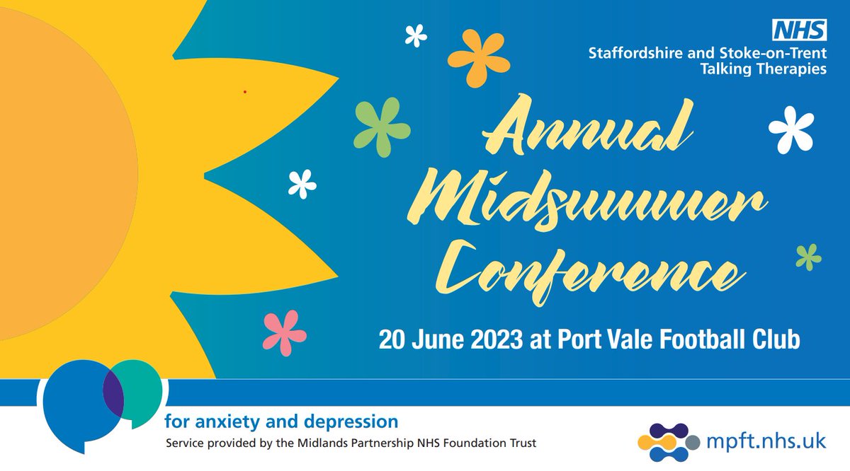 Staffs & Stoke NHS Talking Therapies (@mpftwellbeing) on Twitter photo We had an amazing day at Port Vale FC's ground yesterday at our annual conference. Inspirational! Thanks for hosting us <a href="/OfficialPVFC/">Port Vale Football Club</a> <a href="/ClinLeadWBM/">Sarah Watts</a> @SteveGrangeMPFT <a href="/NeilCarrMPFT/">Neil Carr</a> <a href="/marieboardman17/">Marie Boardman</a> <a href="/mpftnhs/">Midlands Partnership University NHS FT</a> We had an amazing day at Port Vale FC's ground yesterday at our annual conference. Inspirational! Thanks for hosting us <a href="/OfficialPVFC/">Port Vale Football Club</a> <a href="/ClinLeadWBM/">Sarah Watts</a> @SteveGrangeMPFT <a href="/NeilCarrMPFT/">Neil Carr</a> <a href="/marieboardman17/">Marie Boardman</a> <a href="/mpftnhs/">Midlands Partnership University NHS FT</a>