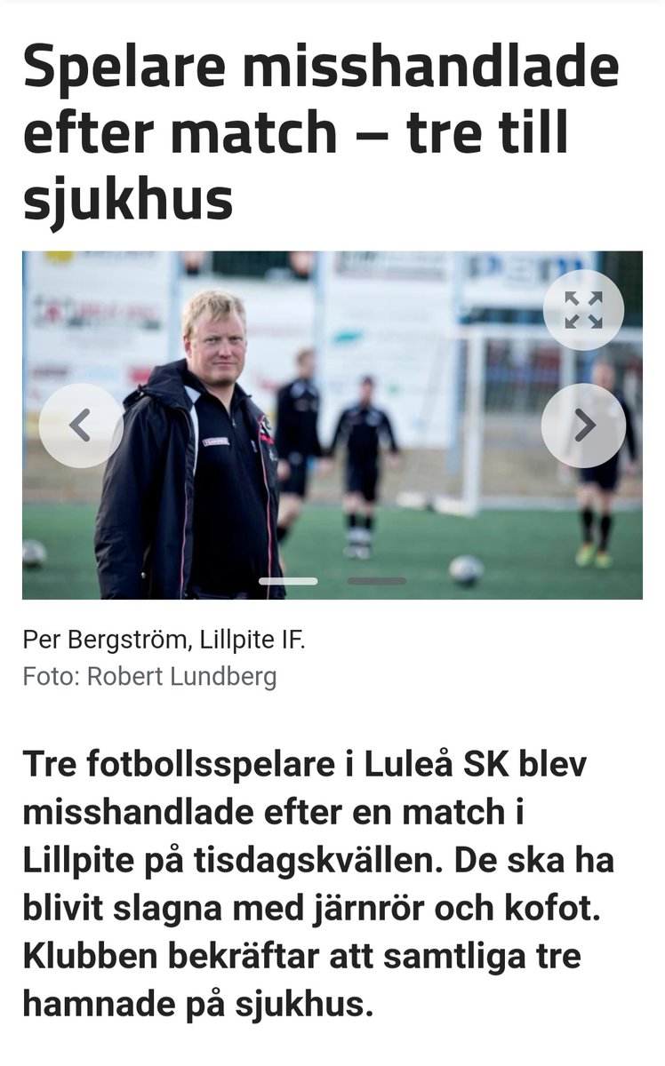 Retur match går i Luleå på Hertsön. Måste fa kolla på den.