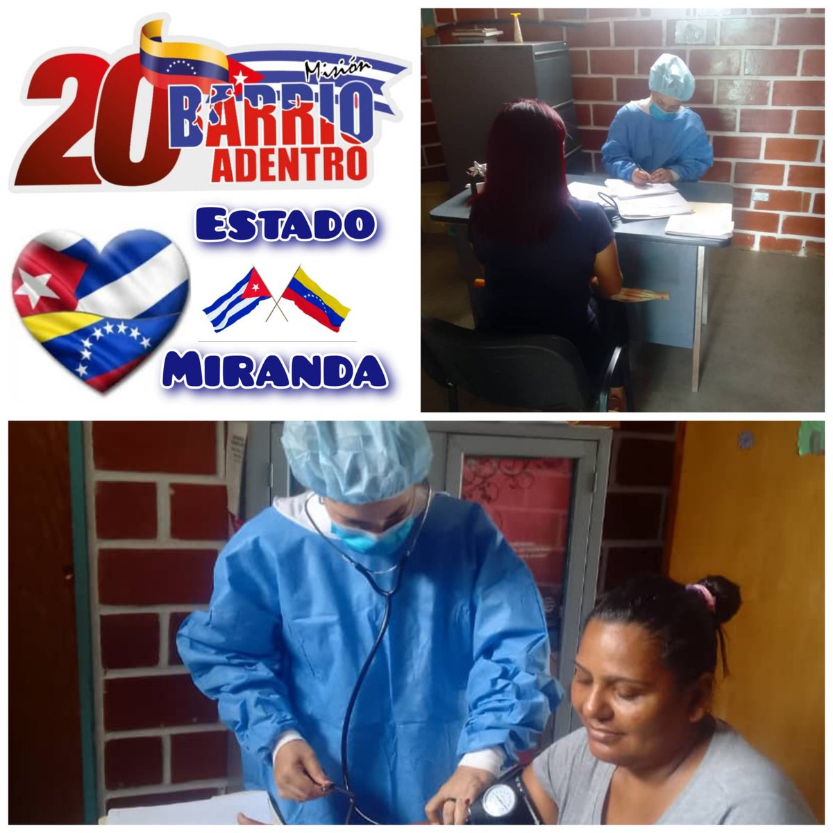 <a href="/QuemaitoVe/">ElQuemaitoVe Edo Miranda</a> Brindamos amor y dedicación a nuestra profesión para que el pueblo venezolano se sienta feliz.
 !Así es la Colaboración Médica Cubana!
#60AñosSalvandoVidas
 #CubaCoopera 
#CubaPorLaVida
 <a href="/cubacooperaven/">Brigada Médica Cubana en Venezuela</a>
 <a href="/MINSAPCuba/">Ministerio de Salud Pública de Cuba</a>
<a href="/MinSaludVE/">MPPSalud</a>
 <a href="/CubaMir_Ven/">Brigada Médica Cubana Estado Miranda</a>