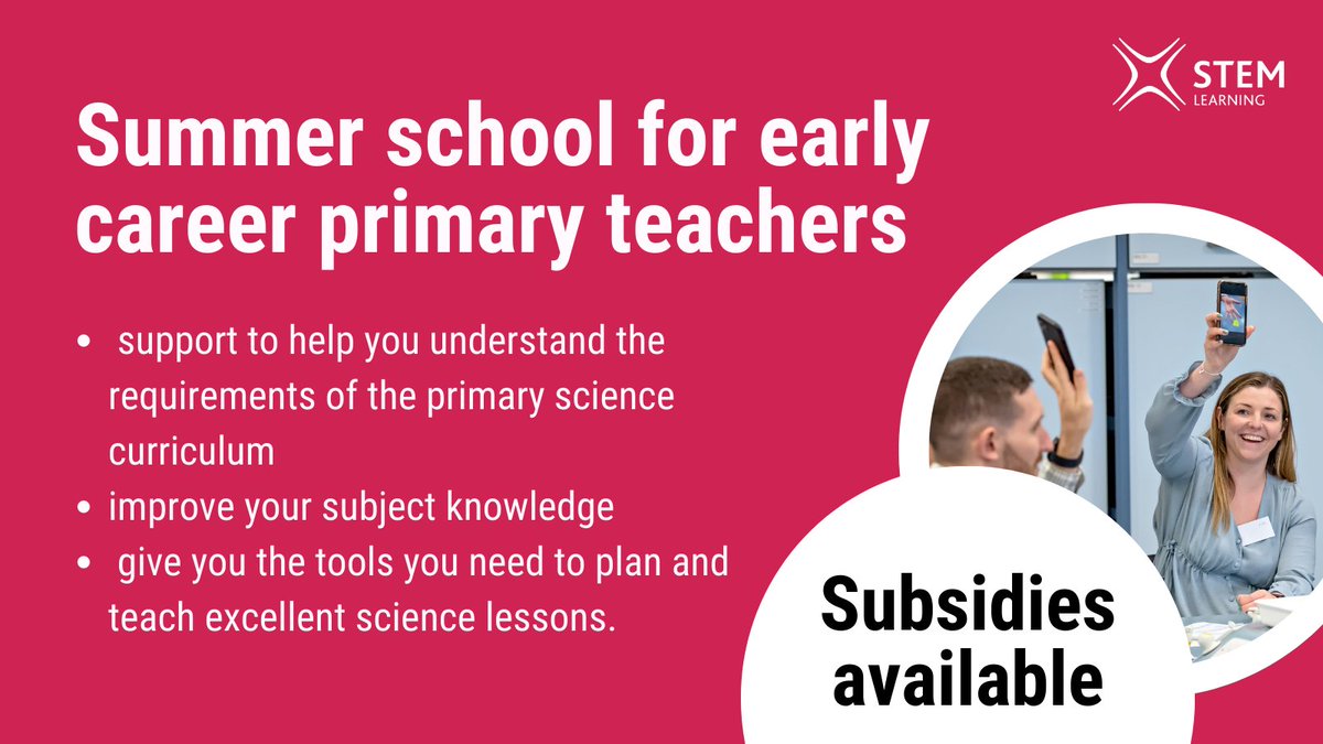 Feel confident in your first term of teaching by learning how to plan effective and engaging science lessons.

Book now 👉 bit.ly/3HtgkUs