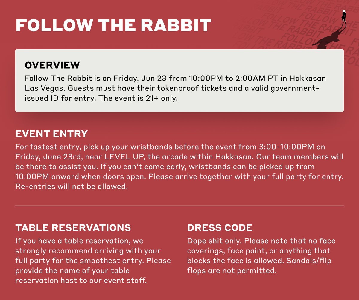 Azuki's tweet photo. Azuki Follow The Rabbit 🐇

Event details and instructions: https://t.co/0IbxVZi8sB