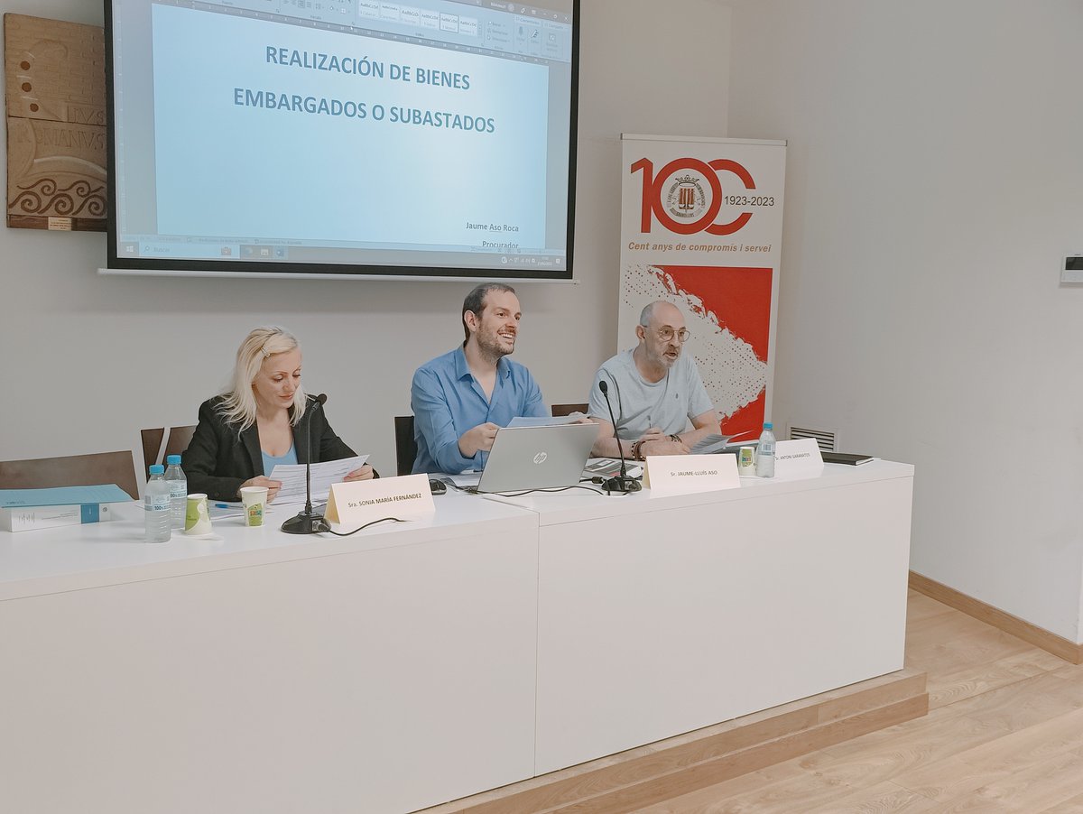 Segona jornada del Curs🗣️ execució en l'àmbit civil: aspectes pràctics i processals

Ponents: Sr. Jaume-Lluis Aso Roca 
<a href="/Procurador_Cat/">Jaume Aso</a> 
Sra. Sonia Maria Fernández López