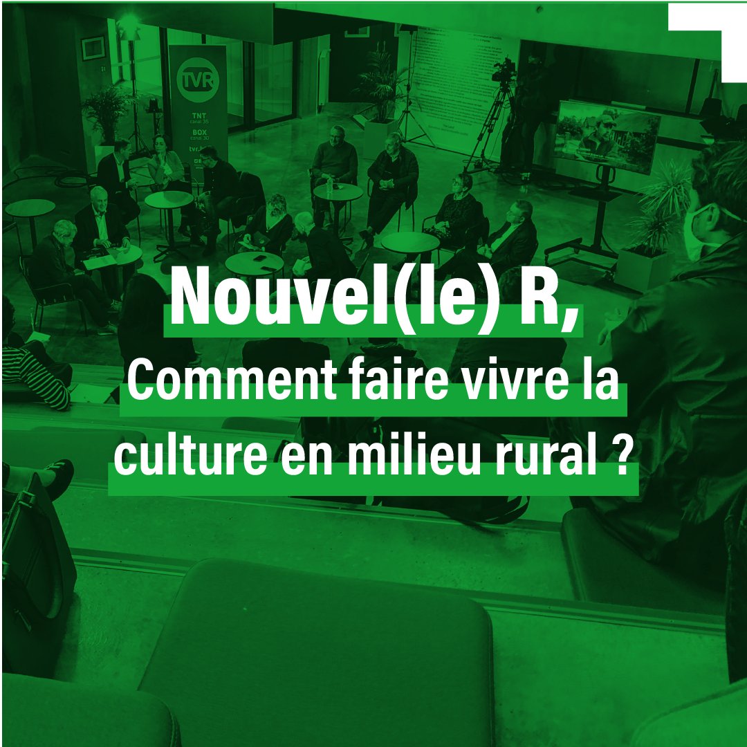 [Le rendez-vous mensuel de Nouvel(le) R]

Le jeudi 29 juin aura lieu une nouvelle émission sur @tvr35 , au cœur du sujet, comment faire vivre la culture en milieu rural ? 🏛

Pas encore inscrit ?
👉  swll.to/tIFbT

#culture #rural