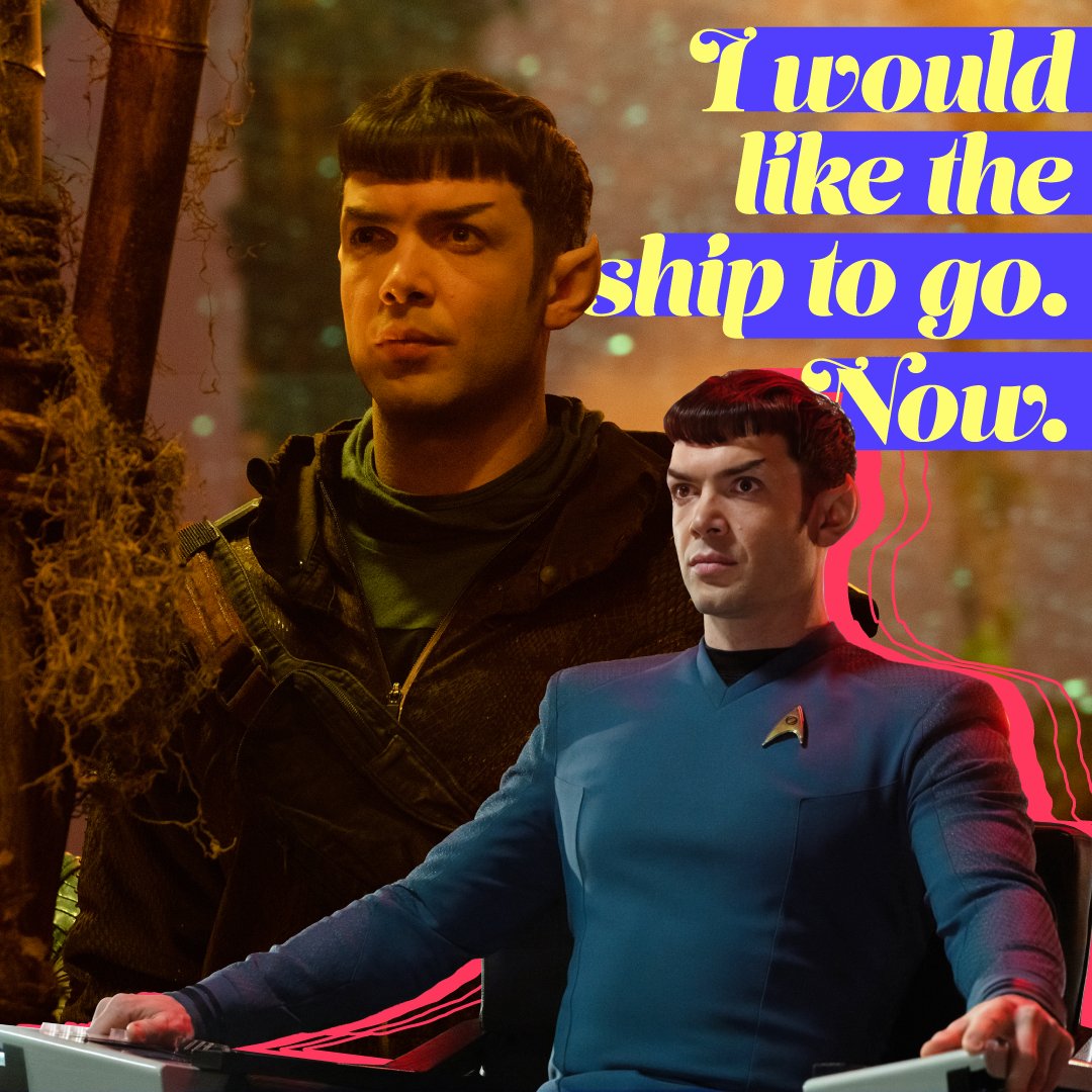 'We must steal the Enterprise.' - Spock What was your favorite moment from the season premiere of #StarTrek: #StrangeNewWorlds? 💫