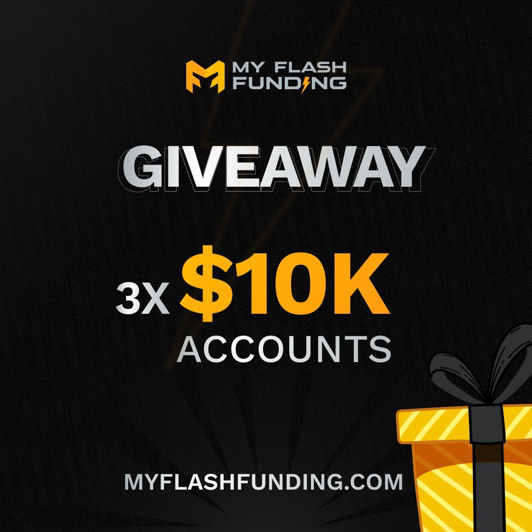 3 kişiye $10K Evaluations Challenge hesabı çekilişi.

👉@1cosadcan ve @myflashfunding takip et.
👉RT, like ve 2 kişiyi etiketle
👉Discord'a katıl discord.gg/myflashfunding

⌛️72 saat süre