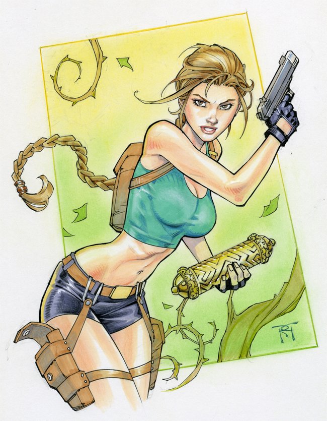 #laracroft #tombraider #commission done for this year's #heroescon '23
markers and color pencil