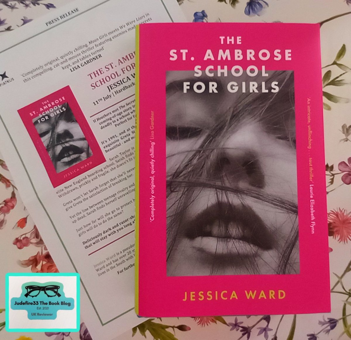 judefire33's tweet photo. Hugest of thanks to @BethWright26 @LittleBrownUK for kindly sending me a copy of #TheStAmbroseScoolForGirls by #JessicaWard due out 11.7.2023 "quietly chilling" read says @LisaGardnerBks !! #Bookmail #BookTwitter #BookBlogger #BookReviewer https://t.co/YXgNoPnVDn