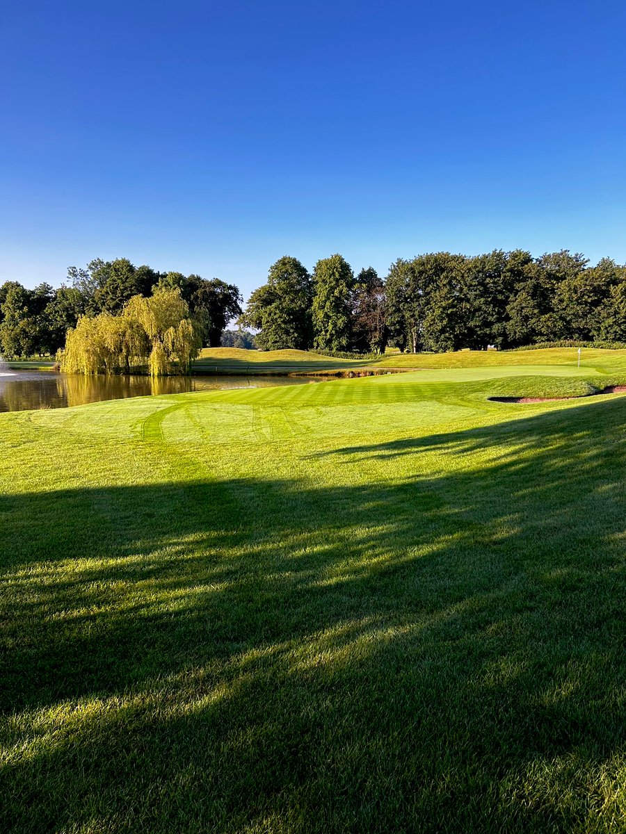 Ethanwalker98's tweet photo. Great morning laying down some approach lines, a week tomorrow the start of the British Masters at the Belfry. Course is taking shape. https://t.co/kHcTm2Yxjc