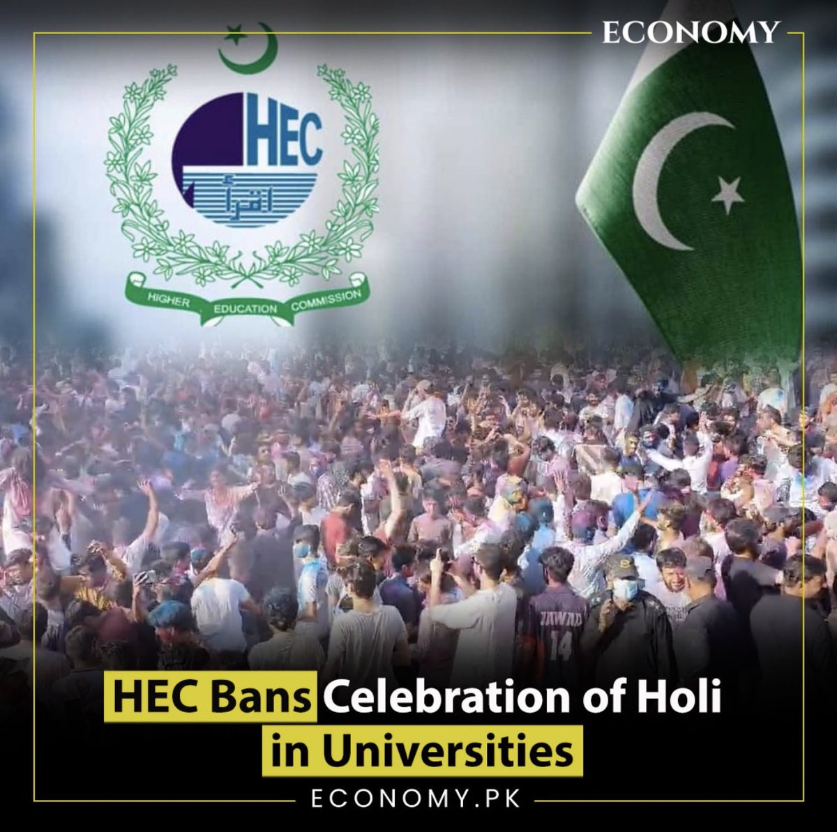 The Holi festival, known for its vibrant colors and integral part of Sindhi culture and Indus civilisation.
(Colors doesn't have any religion) Strongly condemn the discriminatory restrictions imposed by HEC.
#HEC #ShameonHec #Pakistan #New #SindhHighCourt
