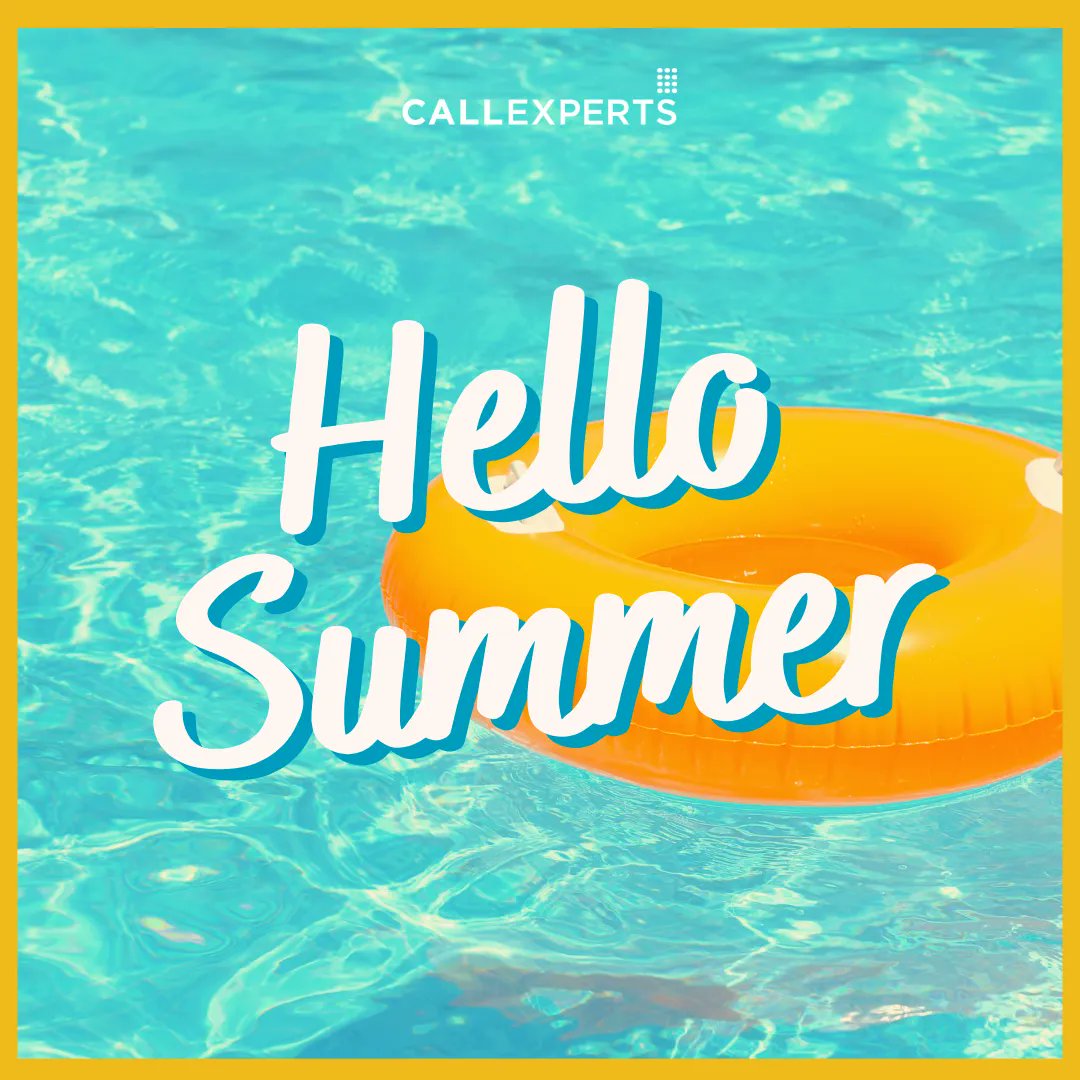 Happy #FirstDayOfSummer! ☀️With the help of our expertly trained agents, we can answer every call 📞 so you never leave your customers on hold (even while you're lounging by the pool this summer 🧜🏼‍♀️) #CallExperts #SummerReady #answereverycall #answeringservice #CCTR