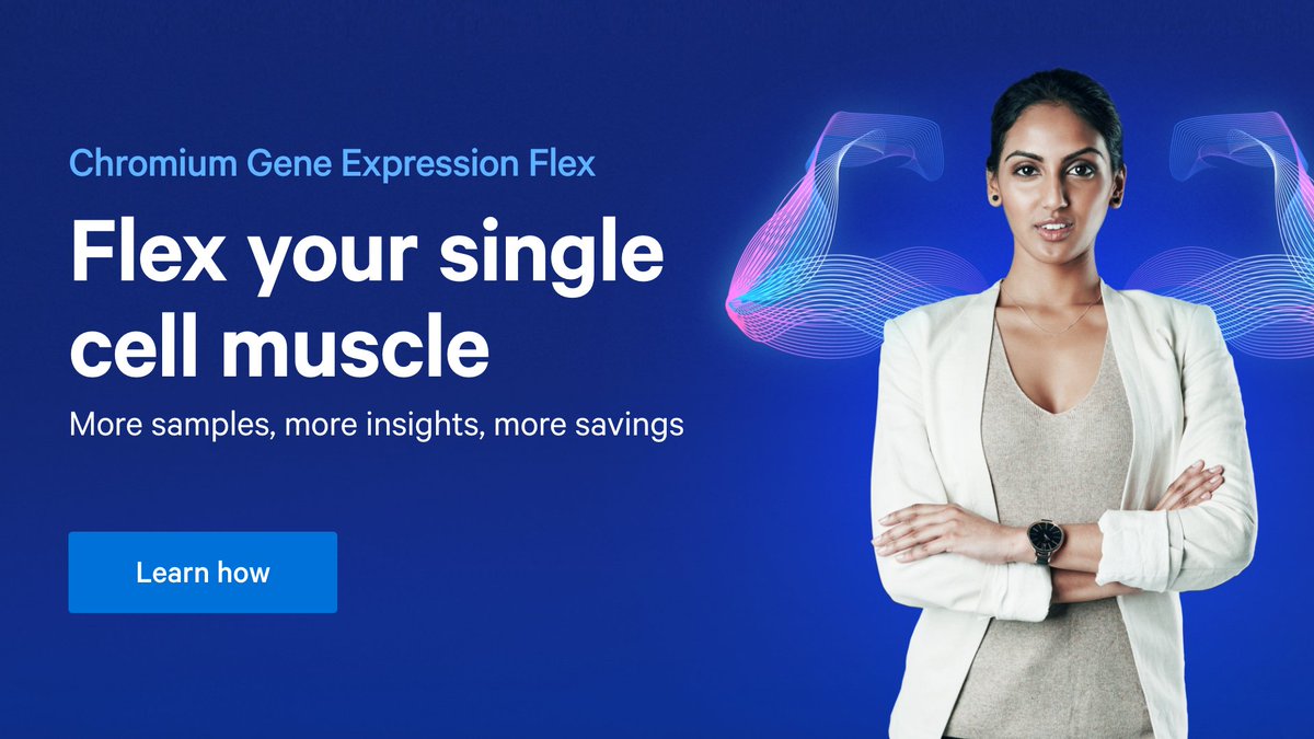 For every question #singlecell answers, a dozen more appear. Researchers need a method that adapts to their sample, schedule, and budget to answer these questions. Discover why Chromium Gene Expression Flex is THAT method:
10xgen.com/3CzoeKk